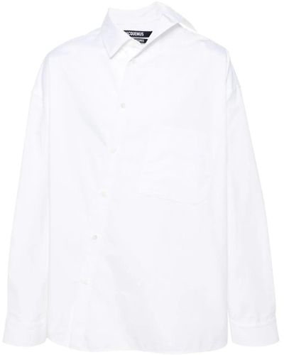 Jacquemus Cuadro Poplin Shirt - White