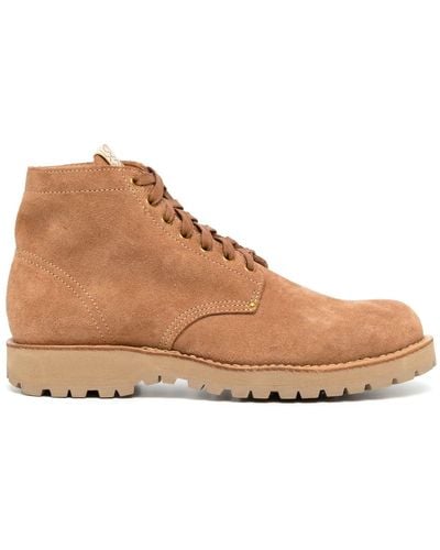 Visvim Suede Lace-Up Ankle Boots - Brown