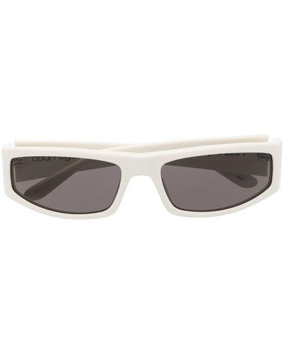 Courreges Slim Rectangular Sunglasses - Grey