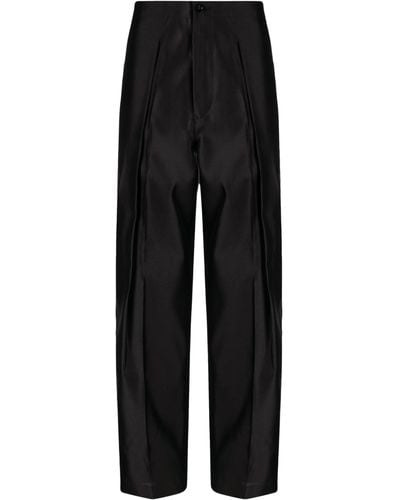 Toga Straight-leg Cropped Trousers - Black