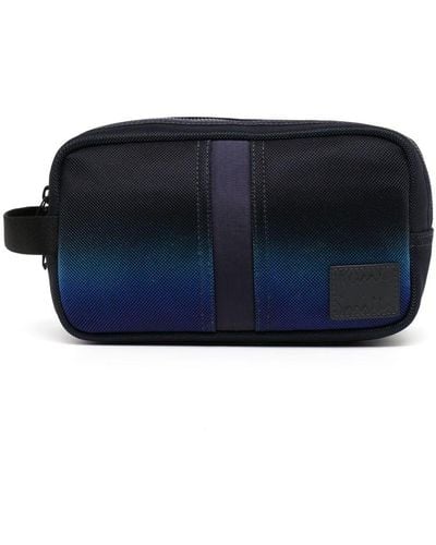 Paul Smith Logo-patch Zip-up Pouch - Blue