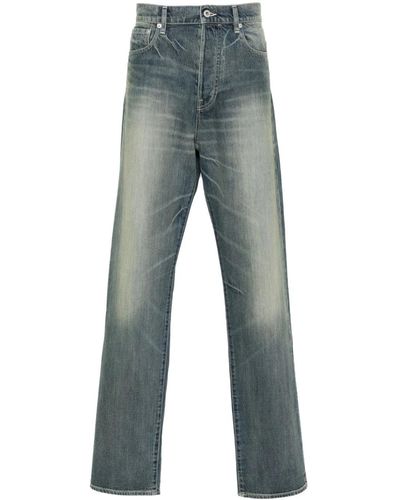 KENZO Bara Cropped Jeans - Blue