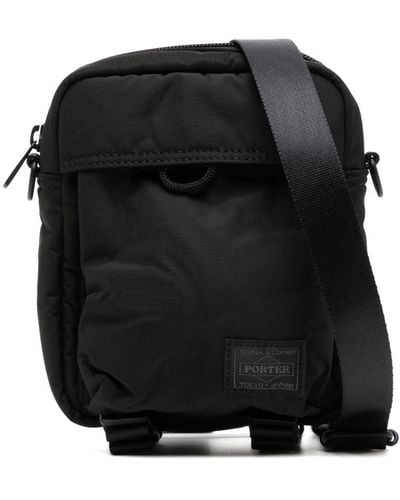 Porter-Yoshida and Co Senses Vertical Shoulder Bag - Black