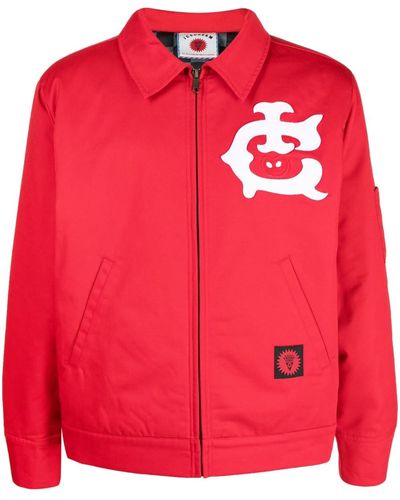ICECREAM Long-sleeve Zip-up Jacket - Red