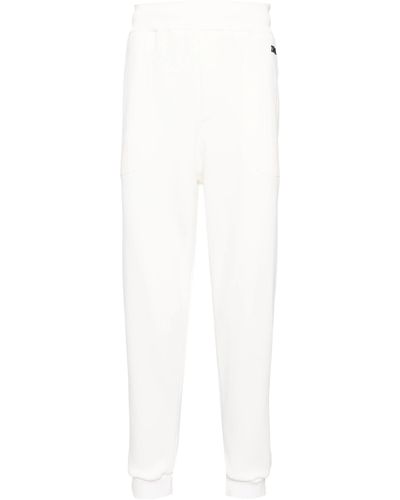 ZEGNA Logo-Embroidered Track Trousers - White