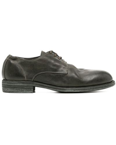 Guidi Round Toe Derby Shoes - Gray