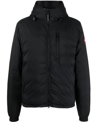 Canada Goose Hooded Feather-Down Padded Jacket - Black