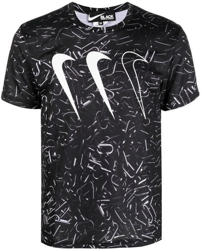 COMME DES GARÇON BLACK Logo-Print Short-Sleeve T-Shirt - Black