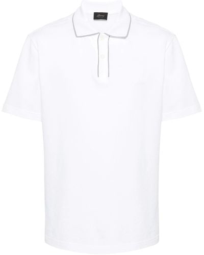 Brioni Cotton Polo Shirt - White