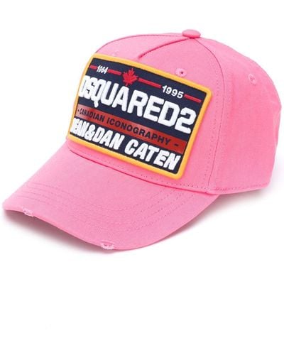 DSquared² Embroidered Logo Baseball Cap - Pink
