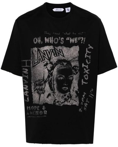 Lanvin X Future Graphic-Print T-Shirt - Black