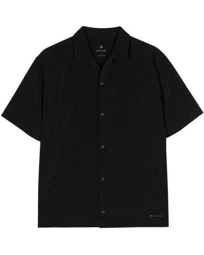 Snow Peak Camp-Collar Shirt - Black