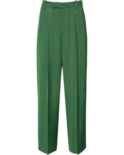Jacquemus Le Pantalon Titolo Wide-Leg Trousers - Green
