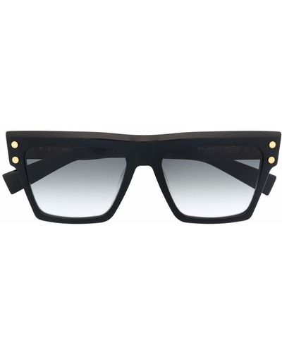 BALMAIN EYEWEAR Square-frame Tinted Sunglasses - Black