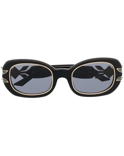 Casablancabrand Oval Sunglasses - Unisex - Acetate/metal - Black