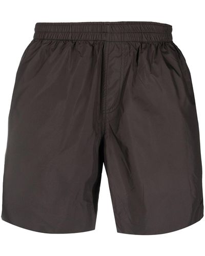 Lanvin Elasticated-waistband Swim Shorts - Gray