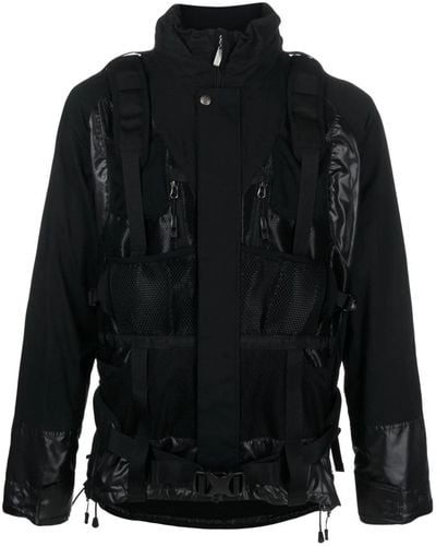 Junya Watanabe Back-pack Integrated Jacket - Black