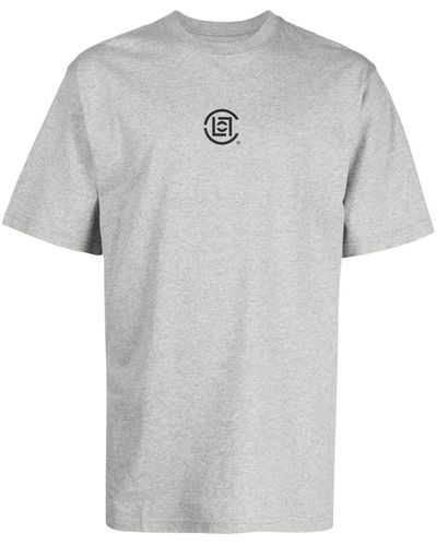 Clot Os Tee Logo-print Cotton T-shirt - Grey