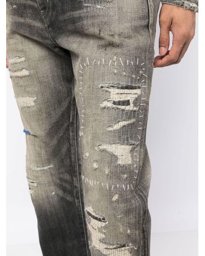 Neighborhood Mid-rise Straight Jeans - Gray
