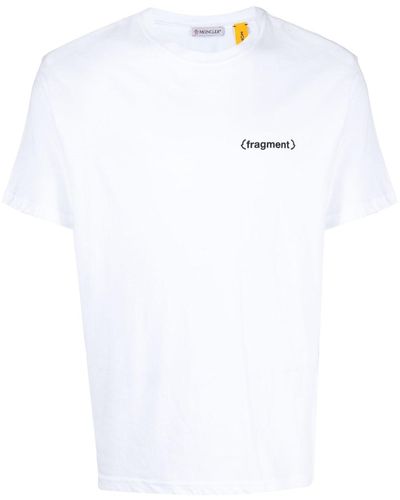 Moncler Genius Logo-print Cotton T-shirt - White