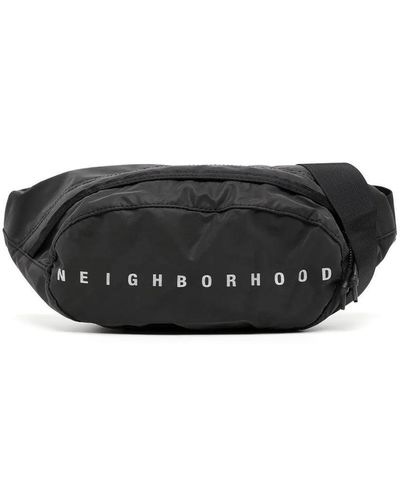 Neighborhood Logo-print Belt Bag - Black