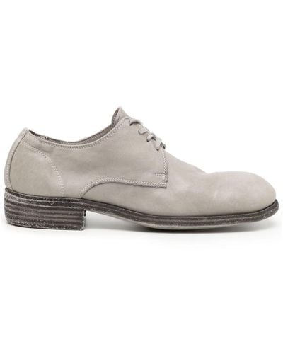 Guidi 992 Leather Oxford Shoes - Gray