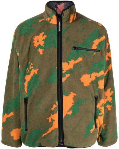 BBCICECREAM Camouflage-pattern Reversible Jacket - Green