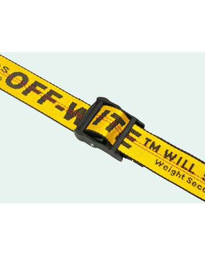 Off-White c/o Virgil Abloh Logo-Tape Adjustable-Fit Belt - Yellow