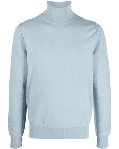 Maison Margiela High-neck Cashmere Sweater - Blue