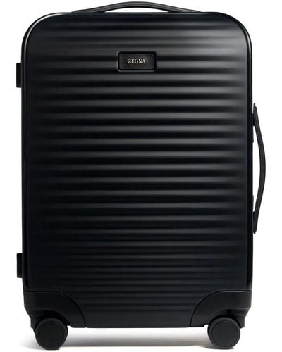 ZEGNA Logo-Appliqué Suitcase - Black