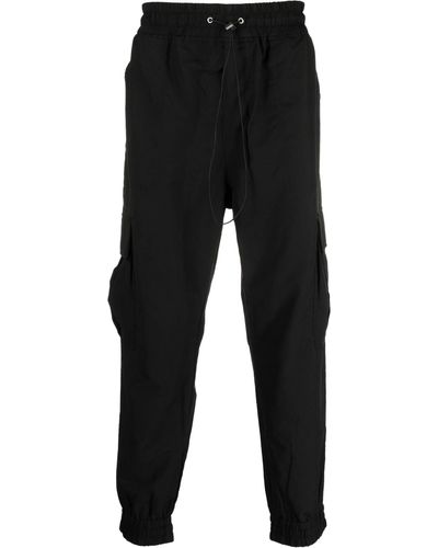 BLUE SKY INN Cargo-pockets Drawstring-waistband Track Trousers - Black