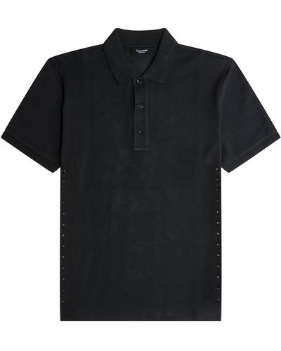 Valentino Rockstud Polo Shirt Black