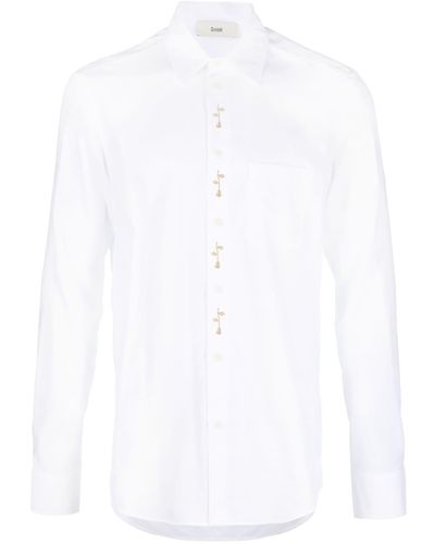 GmbH Aaren Flower-hardware Shirt - White