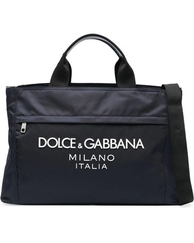 Dolce & Gabbana Raised Logo Holdall - Black