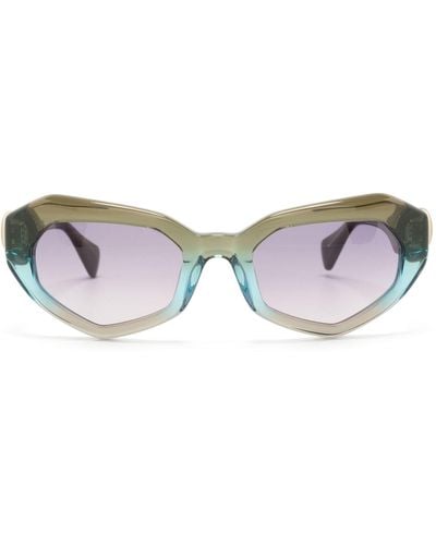 Vivienne Westwood Gradient Angular-Frame Sunglasses - Multicolor