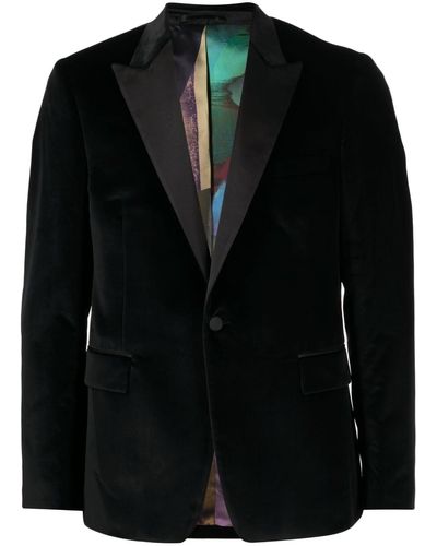 Paul Smith Slim-fit Velvet Tuxedo Jacket - Black