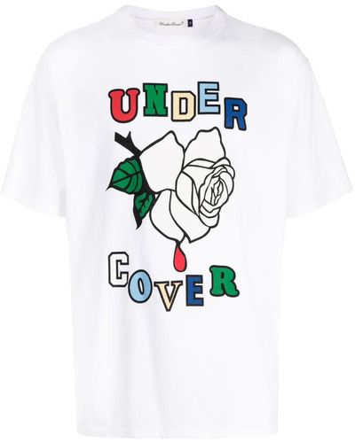 Undercover Rose Cotton T-shirt - White