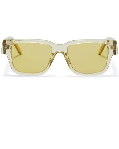 Palm Angels Newport Square-frame Sunglasses - Yellow