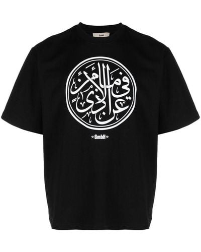 GmbH Graphic-print Short-sleeve T-shirt - Black