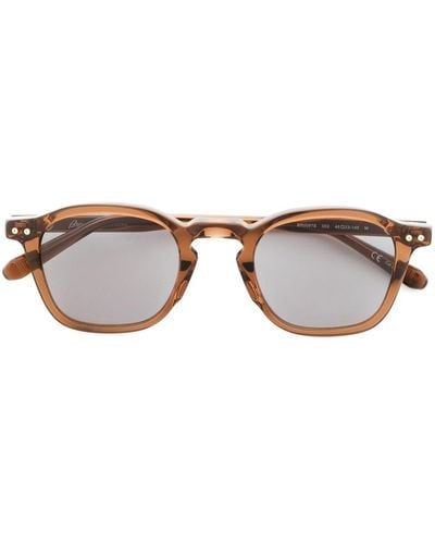 Brioni Round-frame Sunglasses - Brown