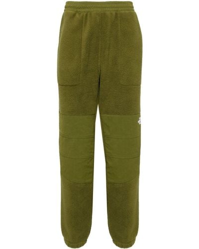 The North Face Logo-embroidered Fleece-panel Pants - Green
