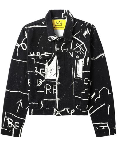 Honey Fucking Dijon Graphic-print Cotton Jacket - Black