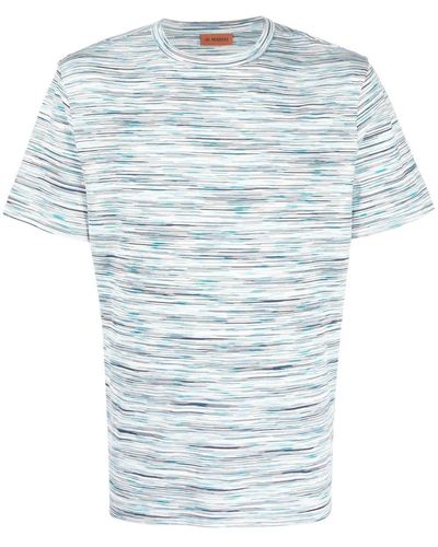 Missoni Cotton Polo Shirt With Print - Blue