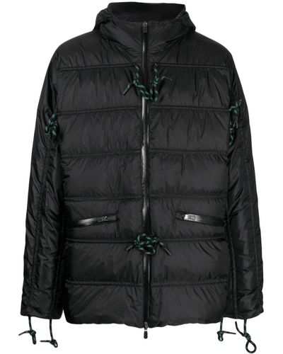 Herno Zipped Hooded Padded Jacket - Black