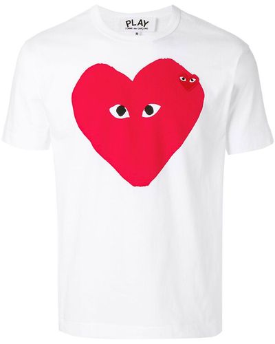COMME DES GARÇONS PLAY Heart Logo T-Shirt - Red