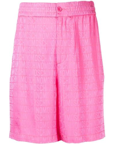Moschino Logo-print Shorts - Pink
