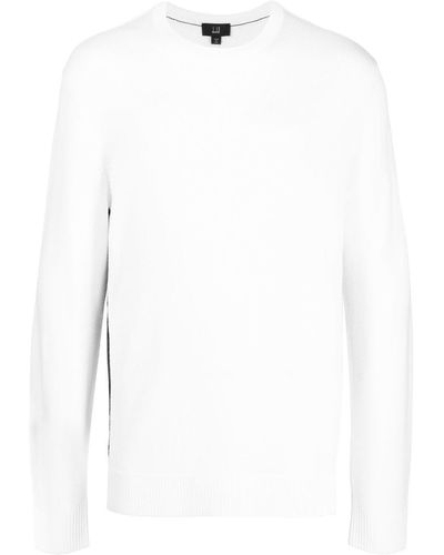 Dunhill Side Stripe Detail Sweater - White