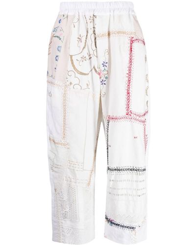 By Walid Geraldo Linen Loose-fit Pants - White