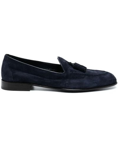 Brioni Appia Suede Loafers - Blue