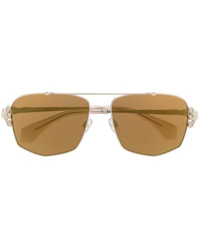Vivienne Westwood Pilot-frame Tinted Sunglasses - Brown